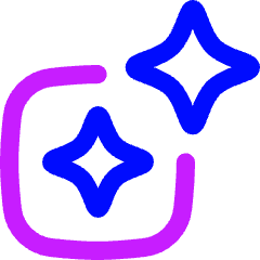 Ai Smart Assistant Square Icon from Flex Neon Set