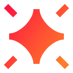 Ai Spark Starlight Icon from Sharp Gradient Set