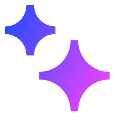 Ai Sparkles Icon from Sharp Gradient Set