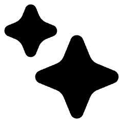 Ai Sparkles Icon from Core Solid Set