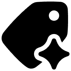 Ai Tagging Spark Icon from Plump Solid Set