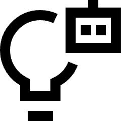 Ai Technology Robot Icon from Sharp Line Set