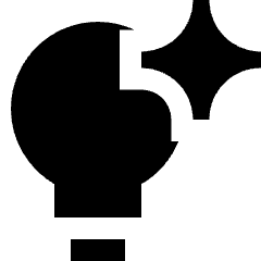 Ai Technology Spark Icon from Sharp Solid Set