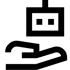Ai Tools Robot Icon from Sharp Line Set