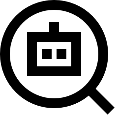 Ai Upscale Robot Icon from Sharp Line Set