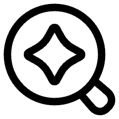 Ai Upscale Spark Icon from Plump Line Set