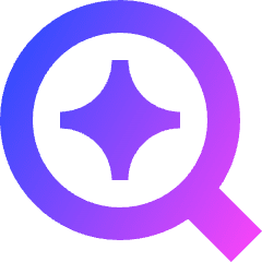 Ai Upscale Spark Icon from Sharp Gradient Set