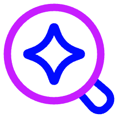Ai Upscale Spark Icon from Plump Neon Set