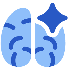 Artificial Intelligence Spark Icon from Plump Flat Set