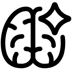 Artificial Intelligence Spark Icon from Plump Line Set