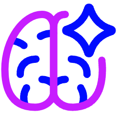 Artificial Intelligence Spark Icon from Plump Neon Set