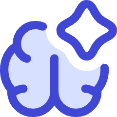 Artificial Intelligence Spark Icon from Flex Duo Set