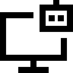 Computer Ai Robot Icon from Sharp Line Set