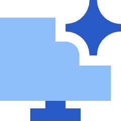 Computer Ai Spark Icon from Sharp Flat Set