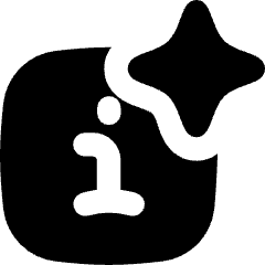 Generate Insight Square Icon from Flex Solid Set