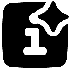 Generate Insight Square Icon from Plump Solid Set