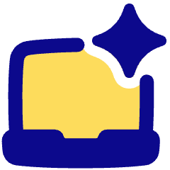 Laptop Ai Spark Icon from Plump Pop Set