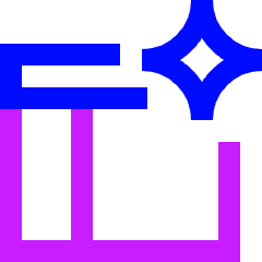 Make Design Spark Icon from Sharp Neon Set