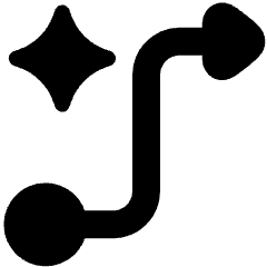 Make Prototype Spark Icon from Plump Solid Set