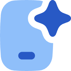 Mobile Ai Spark Icon from Flex Flat Set