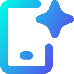 Mobile Ai Spark Icon from Core Gradient Set