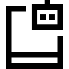 Tablet Ai Robot Icon from Sharp Line Set