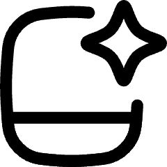 Tablet Ai Spark Icon from Flex Line Set