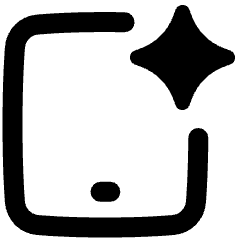 Tablet Ai Spark Icon from Plump Remix Set