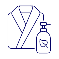 Bathrobe Illustration from UX Line Set