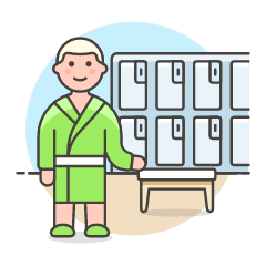 Locker Room 1 Illustration from UX Colors Set