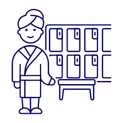 Locker Room 4 Illustration from UX Line Set