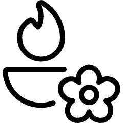Spa Flame Icon from Ultimate Light Set