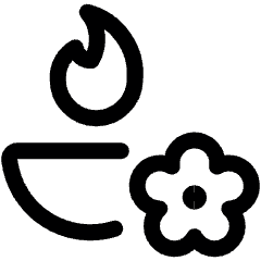 Spa Flame Icon from Ultimate Regular Set