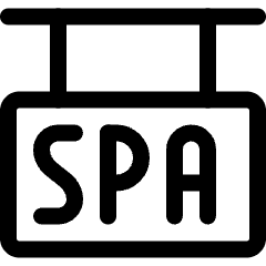 Spa Sign Icon from Ultimate Regular Set