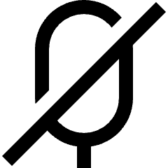Music Mic Off Icon from Nova Line Set