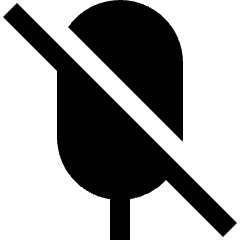 Music Mic Off Icon from Nova Solid Set
