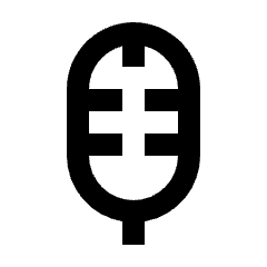 Music Podcast Mic 2 Icon from Nova Line Set