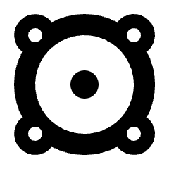 Music Speaker Icon from Nova Solid Set