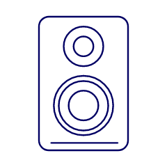 Audio Speakers 3 Illustration from UX Line Set