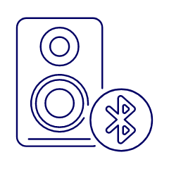 Audio Speakers Bluetooth Illustration from UX Line Set