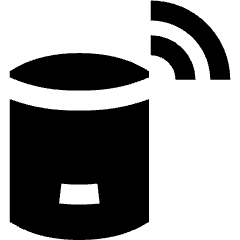 Amazon Echo Icon from Sharp Solid Set