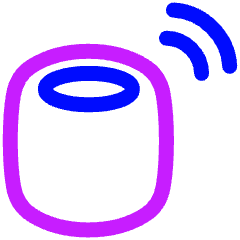 Apple Homepod Icon from Plump Neon Set