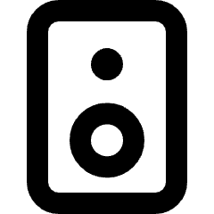 Speaker 2 Icon from Micro Line Set