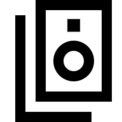 Speaker Group Icon from Sharp Line Set