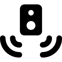 Speaker Spatial Icon from Core Solid Set