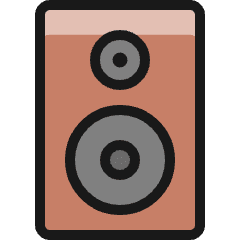 Speakers 1 Icon from Ultimate Colors Set