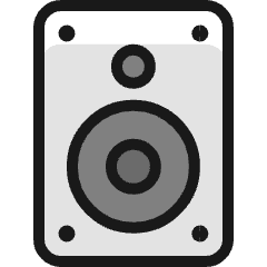 Speakers Icon from Ultimate Colors Set