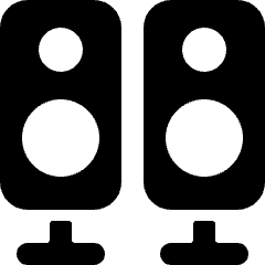 Speakers Stand Icon from Ultimate Bold Set