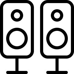 Speakers Stand Icon from Ultimate Light Set
