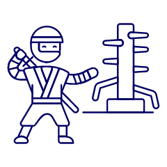 Ninja Training 1 Illustration from UX Line Set